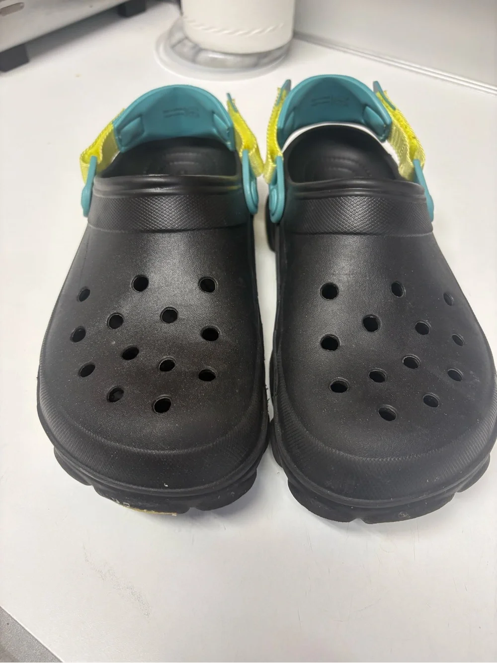 Crocs size 9 men’s 11 women’s Classic Clog with Teal excellent condition